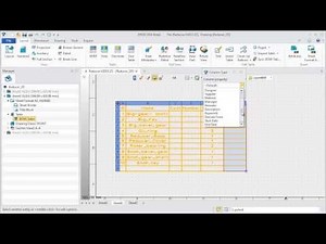 ZW3D In-place Editable Table
