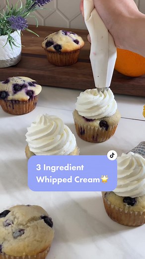 Homemade Whipped Cream Recipe with Three Ingredients