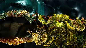 立体空间粒子背景