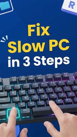 Fix Slow Laptop / PC in 3 Steps! (10x Speed Trick) 🚀 #shorts