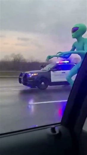 police caught a alien on road 😱 . #usastreets