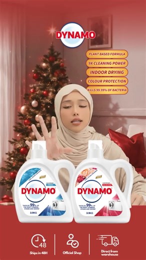 Beli 2 Dynamo 3.9kg, Percuma 52 pcs Dynamo 4in1 Laundry Capsule