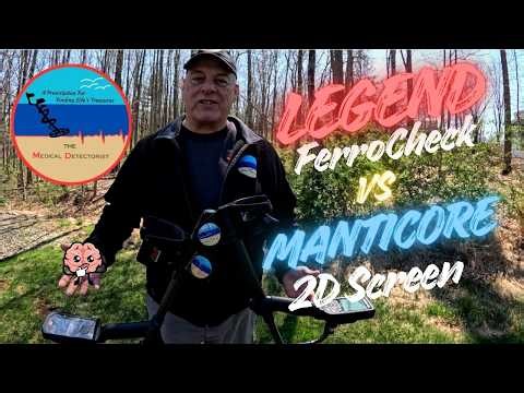 Nokta Legend vs Minelab Manticore - Ferrocheck vs 2D Screen