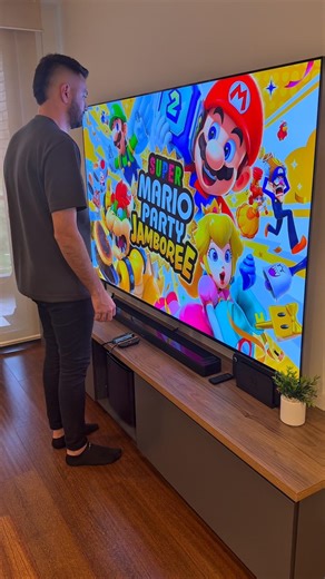Playing Mario Party with my wife… #marioparty #supermario #gaming #gamingsetup #nintendo