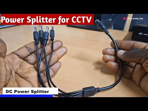 How to setup ahd cctv cameras using dc power splitters as a means of power source to the cameras.