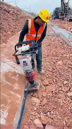 Compact Soil in Seconds! Watch How This Vibrocompactor Makes Loose Soil Dense!