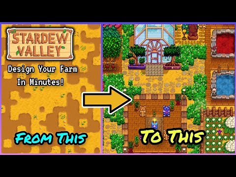 Create The ULTIMATE FARM in Stardew Valley!! 6 Steps to Make a Beautiful & Productive Farm Layout