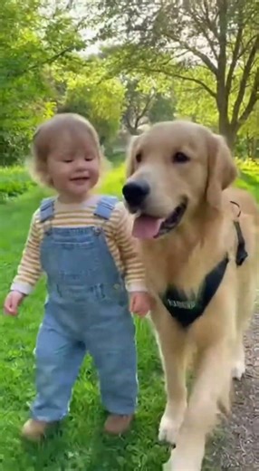 Baby Talking to Dog in Garden 🐶👶 | Real Voice Candid Moment