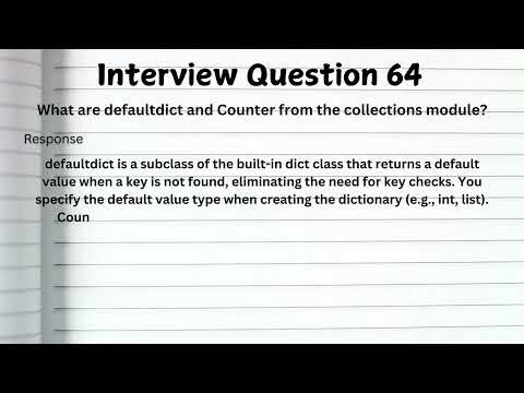 TOP 50+ Python Interview Questions & Answers | Freshers & Experienced Candidates | Crack Interviews