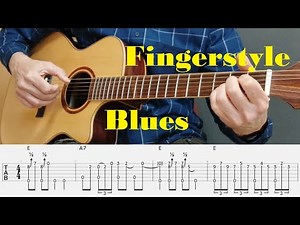 Cool 12-Bar Fingerstyle Blues with Tabs