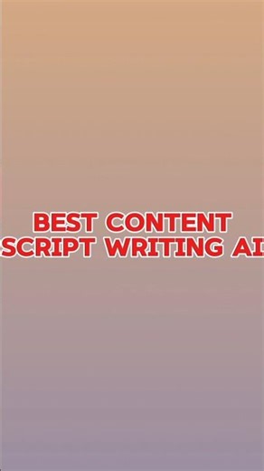 best content creator script Writing power full ai