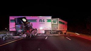 Semi-truck crash caused lane closures on I-95 for several hours