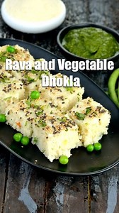Tarla Dalal Recipes on Instagram: "rava vegetable dhokla are delicious, healthy and easy to make too. You just need to plan 30 minutes ahead to ferment the quick-fix batter, and you are ready to go. The vegetable dhokla is made of rava, mixed vegetables, curd, fruit salt, ginger green chilli paste and spices. Preparation Time: 10 mins Cooking Time: 11 mins Total Time: 21 mins Makes 4 servings Ingredients For Rava and Vegetable Dhokla 1 1/2 cups semolina (rava / sooji) 1/4 cup finely chopped and 