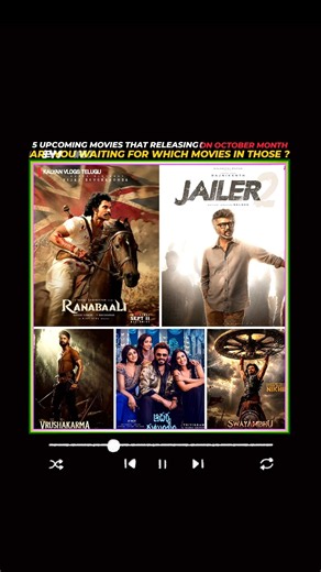 October Box Office War! 💥 Top 5 Upcoming Movies You Can't Miss