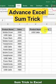 From Data to Sales Total: Use DSUM in Excel!