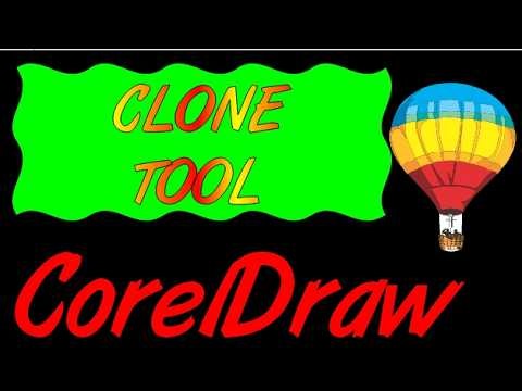 Corel Draw Tips & Tricks CLONE Tool to make a shape like this