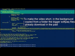 HP automatic softpaq download using PowerShell step 1