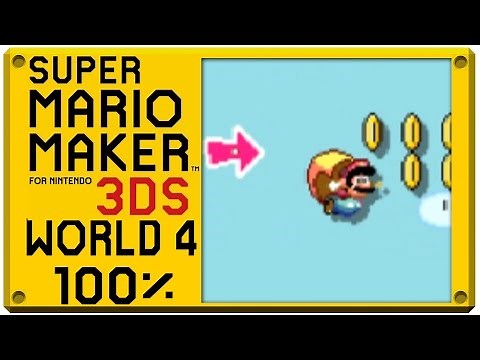 Super Mario Maker for Nintendo 3DS - World 4 | Super Mario Challenge 100% Walkthrough