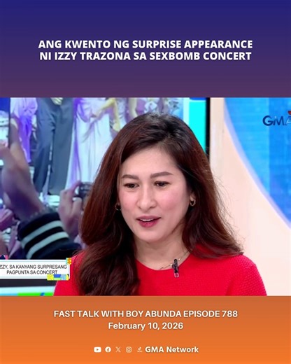 #FastTalkWithBoyAbunda #Highlights: Naging emosyonal si Izzy Trazona nang ibahagi niya kung paano nangyari ang surprise appearance niya sa #SexBomb Concert at noong nakapag-reunion sila ng SexBomb girls. Watch the full episodes of your favorite GMA shows on the new GMA Play app. Download now on Google Play and App Store. Also available on GMANetwork.com/GMAPlay and Android TVs! For more 'Fast Talk With Boy Abunda' contents, visit gmanetwork.com/FastTalkWithBoyAbunda. #FTBAIzzyAndAlvin #IzzyTrazo