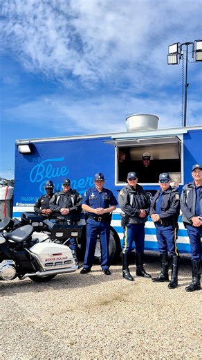 We were honored to serve gumbo from our food truck to local first responders and National Guard members before parades! Thank you to those who kept our communities safe this Mardi Gras season 💙🚓 | Blue Runner Foods