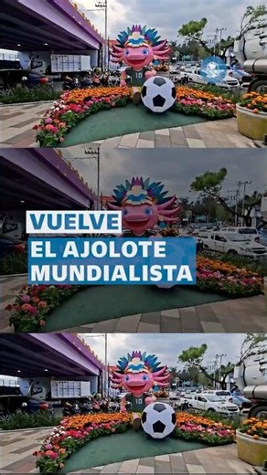 ¡Regresa el ajolote! Figura es reubicada en inmediaciones del Estadio Ciudad de México #shorts