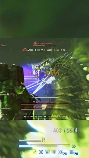 Gauss Minigun vs. Ultracite Terror #fallout76