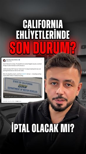 Can Harmansah on Instagram: "California CDL’lerinde son durum! Kimler bu durumdan etkileniyor ve sizlerin yorumu nedir?"