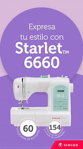La Máquina de Coser Doméstica Computarizada Portátil Singer 6660 es tu aliada perfecta para crear, innovar y dar rienda suelta a tu creatividad. 🔹 60 Puntadas para una variedad infinita de opciones creativas. 🔹 Luz LED para una costura clara y cómoda, incluso en ambientes oscuros. 🔹 Área de Costura Metálica para mayor estabilidad y precisión. 🔹 Portátil y fácil de usar, ideal para proyectos en casa o sobre la marcha. 🔹Con tu Crédito Directo Puedes diferir hasta 24 meses! 🌟Adquiérelos a los