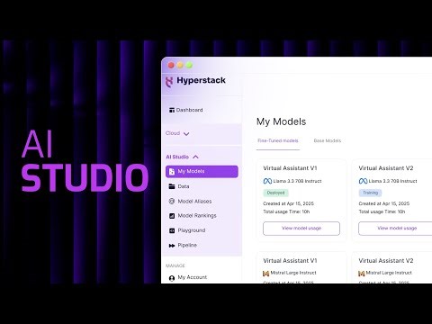 Introducing Hyperstack AI Studio: The End-to-End Platform for Gen AI