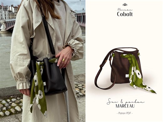 Bucket Bag Sewing Pattern - PDF Download A4, Usletter, A0 - 5 Different Sizes - With Instructions and Video Tutorial - Etsy UK