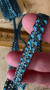 Antique BEAUTIFUL Deep Turquoise Blue SILK and METALLIC Gold French Rococo Trim, Half Yard With More Available - Etsy