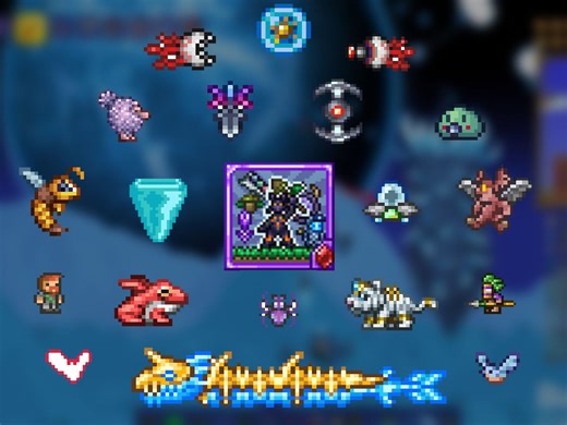 [terraria]仆从护身符MOD召唤武器新AI演示