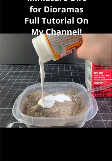 How to Make a Realistic Diorama Base Using Dirt