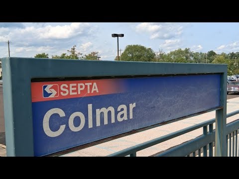 SEPTA Train Action at Colmar Station