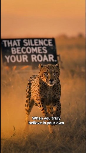 The Cheetah Who Refused to Run- A Lesson on Self Worth. #ytshorts #motivation #motivationalquotes