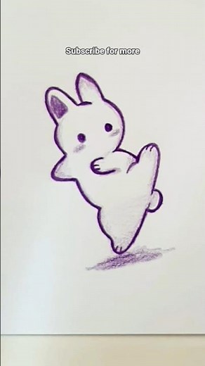 Cute Bunny Drawing 🐇✨ | Easy Kawaii Sketch for Beginners #drawing #art