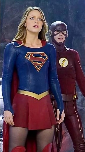 Supergirl & Flash's Epic Tag Team! ⚡🔥 #shorts