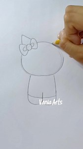 464K views · 3.5K reactions | Tutorial fácil para dibujar a hello Kitty #artwork #follower #sketching #draw #art #drawing #dibujos #fblifestyle #dibujo | Vania Arts | Facebook
