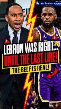 Stephen A. Smith vs LeBron: The Beef is REAL!😱