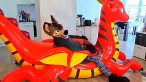 [转载] Furry And Inflatable Red Dragon