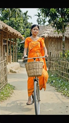 Amazing Bamboo Bicycle 😲 | Village Girl Innovation | AI Short
