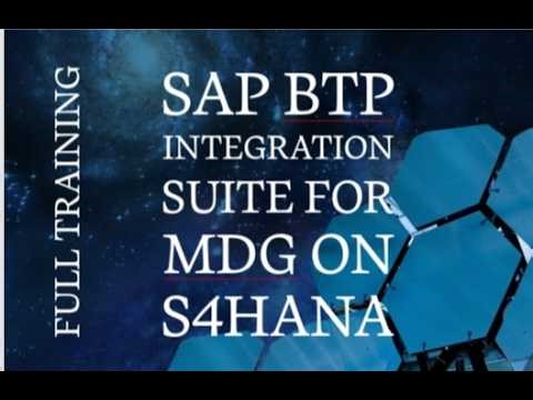 SAP BTP Integration Suite for MDG on s4Hana Training