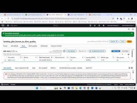AWS Data Engineering Project, Banking Domain Project for AWS Data Engineering Part 4