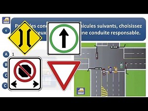 Examen théorique saaq Québec 2025 - Sécurité routière au Canada Permis de conduire Quebec test