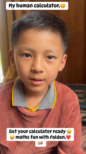 My human calculator… | Lhaki Dolma