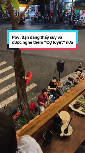 Cự Tuyệt saxophone live tại Vệt Nâu Café Quận 6