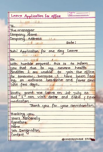 How to Write a Leave Application for Office
