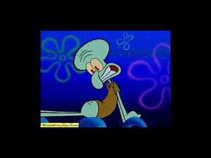 Spongebob and Patrick inside the belly button of Squidward