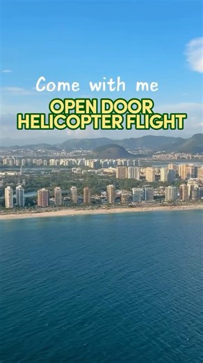 Open Door Helicopter Flight 🚁 #riodejaneiro #brazil #helicoptershot #remotework #digitalnomad