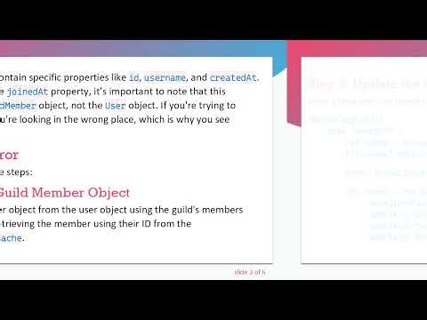 Fixing the undefined Error for Joined Server Date in Your Discord Bot